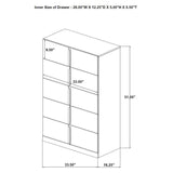 Ines - 5-Drawer Bedroom Chest Of Drawers - White High Gloss