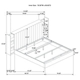 Arielle - Bookcase Panel Storage Bed