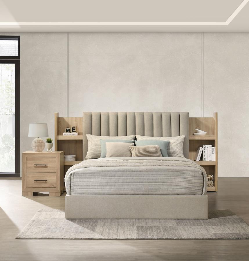 Arielle - Bookcase Panel Storage Bed