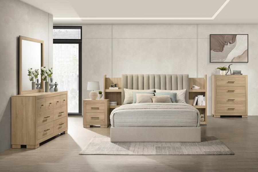 Arielle - Bookcase Panel Storage Bed