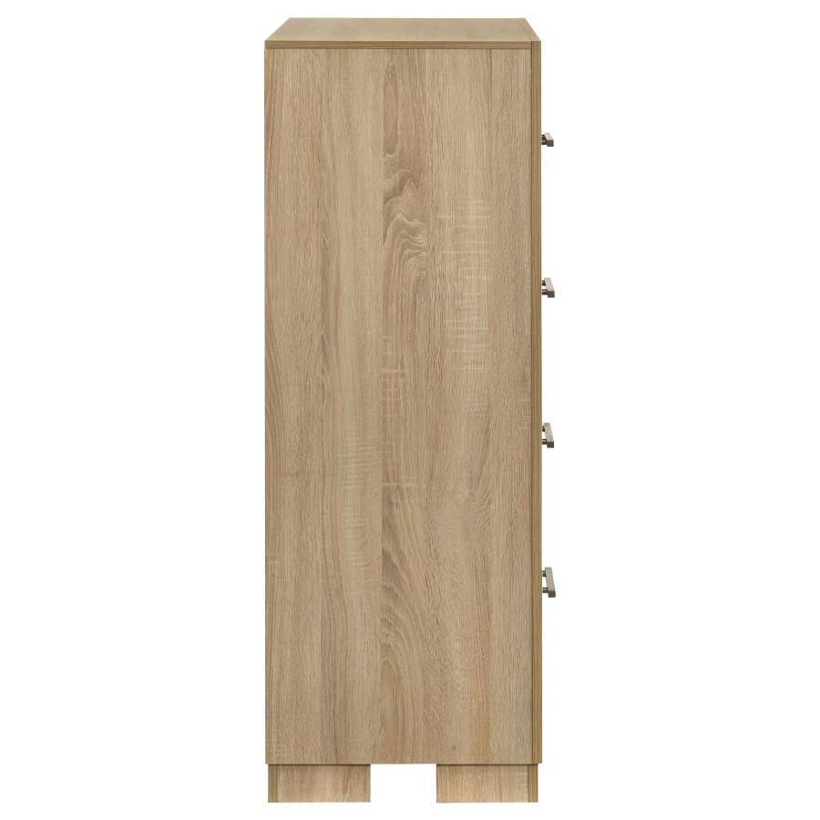 Arielle - 4-Drawer Bedroom Chest Of Drawers - Light Oak