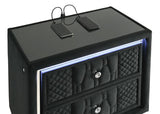 Lorient - Bedroom Set With LED Flame Box Dresser