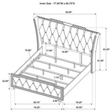 Lorient - Bedroom Set With LED Flame Box Dresser