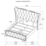 Lorient - Bedroom Set With LED Flame Box Dresser