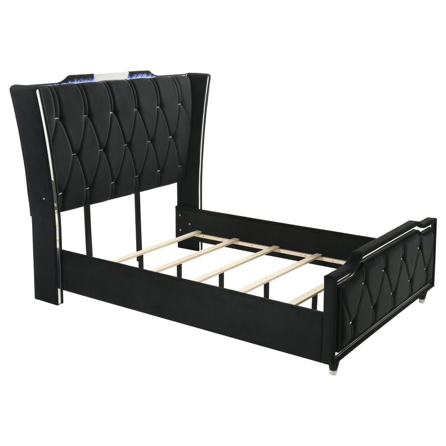 Lorient - Bedroom Set With LED Flame Box Dresser