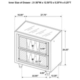 Lorient - Bedroom Set With LED Flame Box Dresser