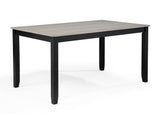 Lester 6-Pk Dining W/Bench L.Grey