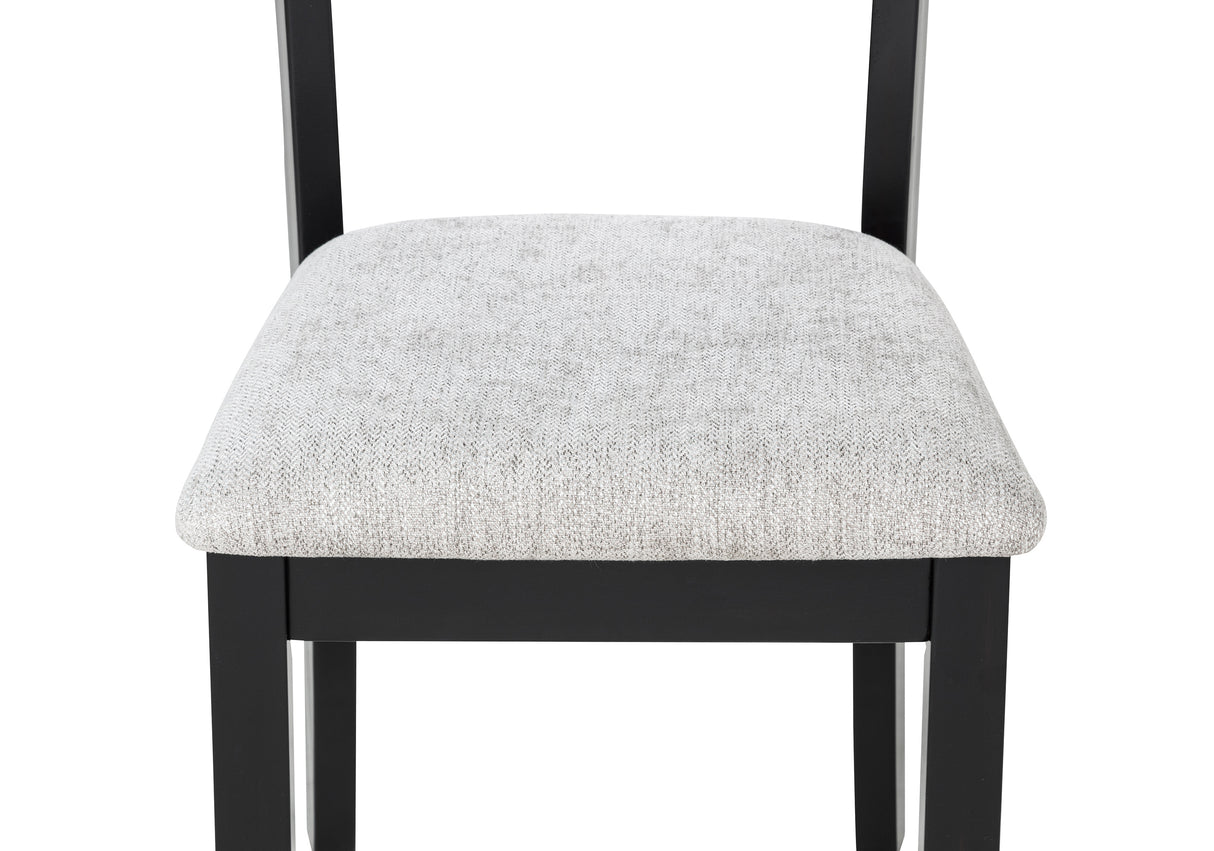 Lester - 6 Piece Dining Set With Bench - Light Gray