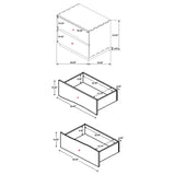 Winslow - 2-Drawer Nightstand - Smokey Walnut