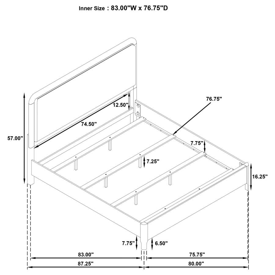 Maderia - Upholstered Panel Bed