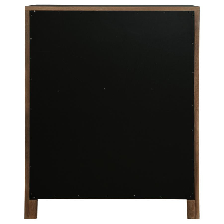 Maderia - 5-Drawer Chest Of Drawers - Walnut