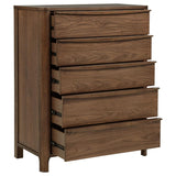 Maderia - 5-Drawer Chest Of Drawers - Walnut