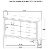 Wright - 6-Drawer Dresser Cabinet