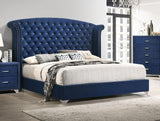 Melody - Upholstered Wingback Bed