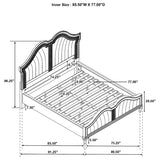 Evangeline - Wood LED Panel Bed