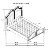 Evangeline - Wood LED Panel Bed