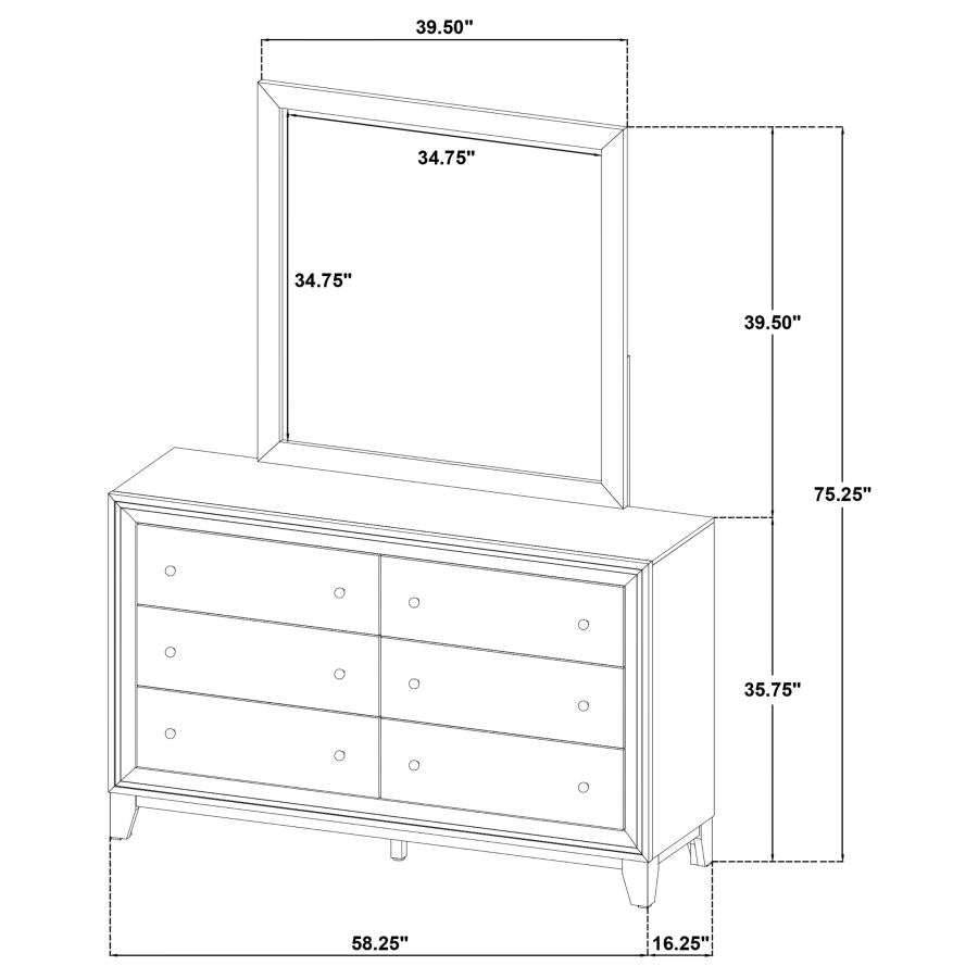 Welsley - 6-Drawer Dresser