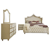 Antonella 5-piece Eastern King Bedroom Set Ivory