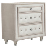 Antonella - Upholstered 3-Drawer Nightstand