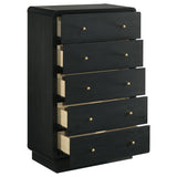 Cavelle - 5-Drawer Chest Of Drawers - Black