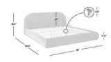 Archie Puffy Grounded - Upholstered Platform Bed