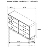Amsbury - 6-Drawer Dresser Cabinet