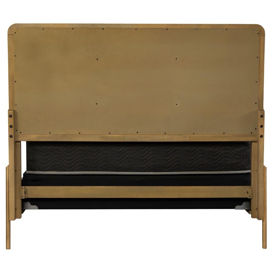 Arini Upholstered Panel Bed Sand Wash and Grey