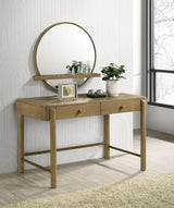 Arini - Round Vanity Wall Mirror With Shelf