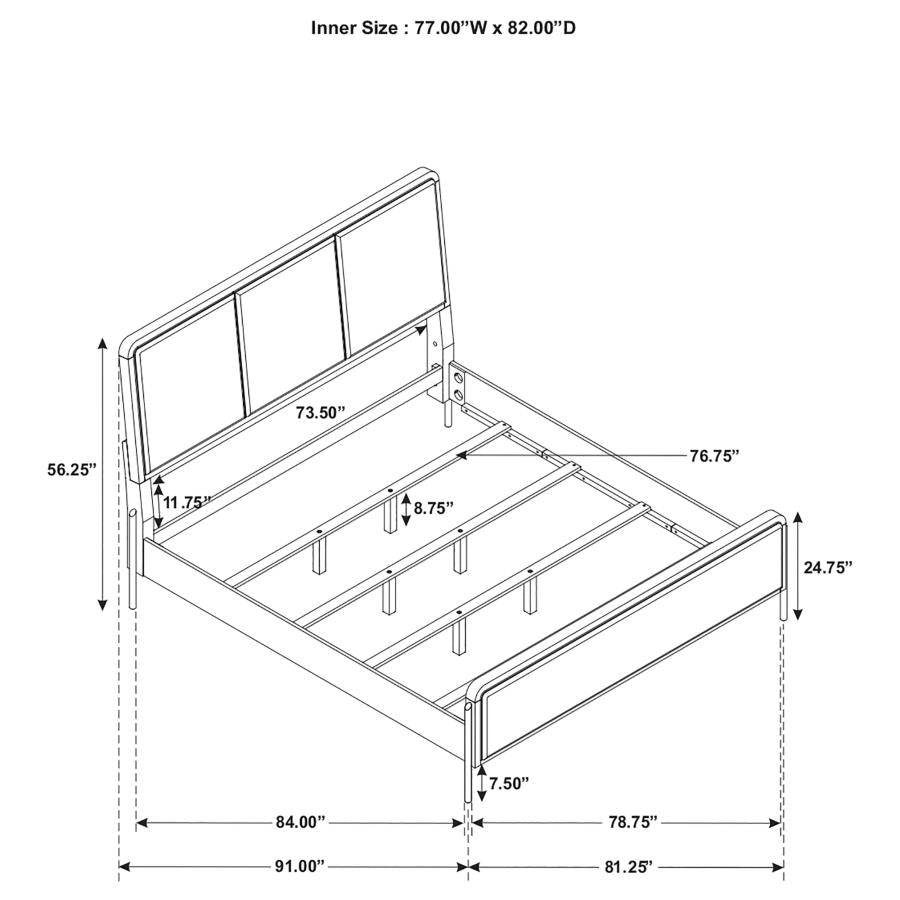 Arini - Panel Bed