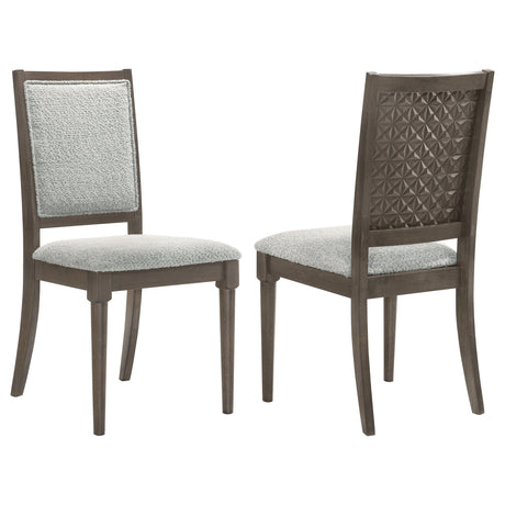 Onslow - Upholstered Dining Side Chair (Set of 2) - Dark Brown by Coaster Fine Furniture | Bel Furniture