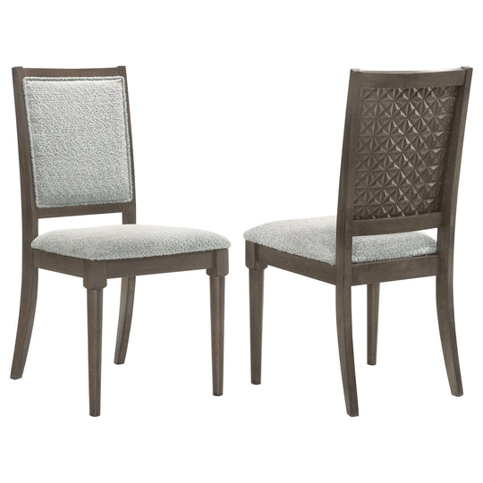 Onslow - Upholstered Dining Side Chair (Set of 2) - Dark Brown by Coaster Fine Furniture | Bel Furniture