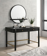 Arini - Round Vanity Wall Mirror With Shelf