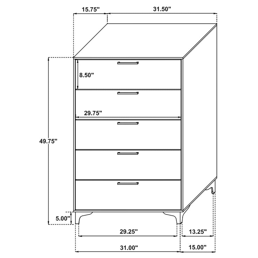 Kendall - 5-Drawer Bedroom Chest