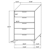 Kendall - 5-Drawer Bedroom Chest