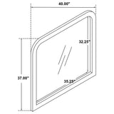 Anastasia Dresser Mirror Pearl White
