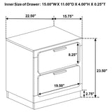 Caraway - 2-Drawer Nightstand