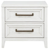 Marielle - 2-Drawer Nightstand Bedside Table - Distressed White