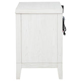 Marielle - 2-Drawer Nightstand Bedside Table - Distressed White
