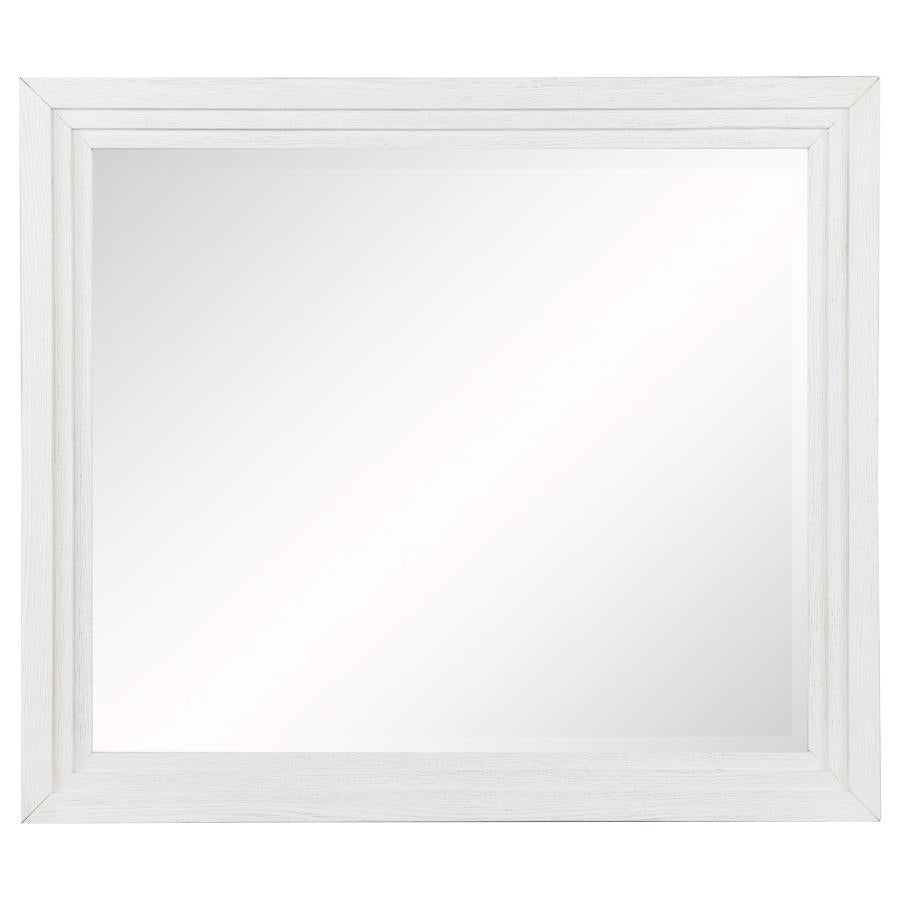 Marielle - Dresser Mirror - Distressed White