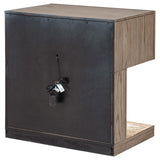 Kenora - 1-Drawer Nightstand Bedside Table - Barley Brown