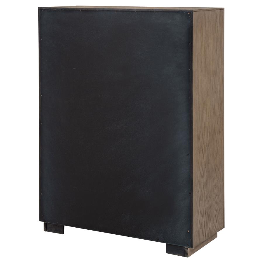 Kenora - 5-Drawer Bedroom Chest - Barley Brown