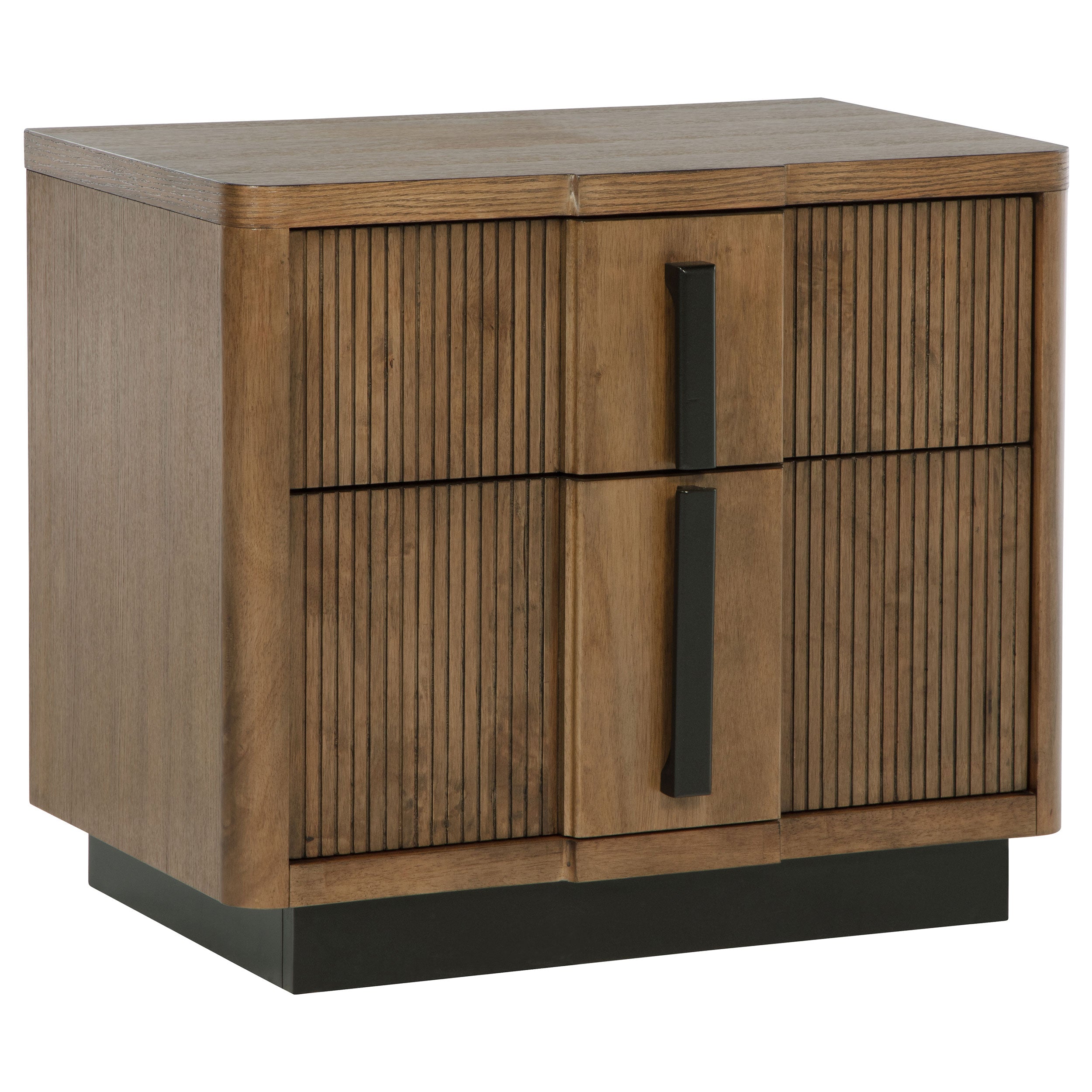 Terrace - 2-Drawer Nightstand Bedside Table - Ash Brown - BEL Furnitur