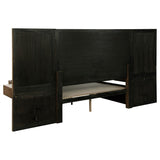 Terrace - 2 Piece Wall Panel With Nightstand Set - Ash Brown