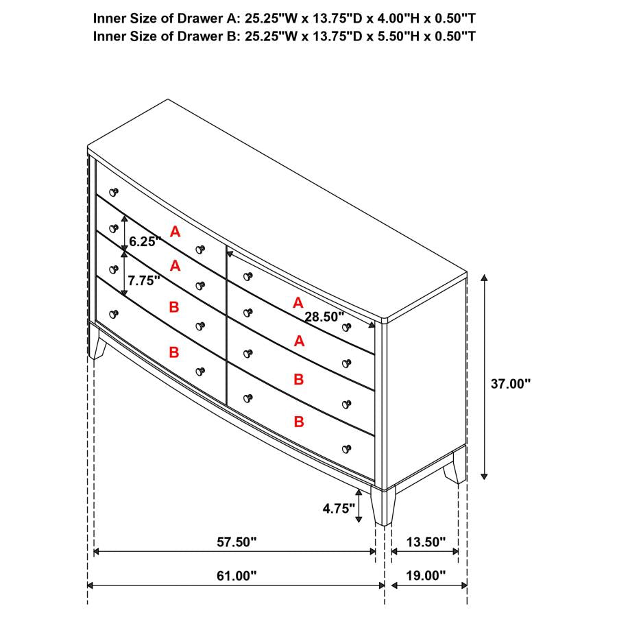 Granada - 8-Drawer Dresser