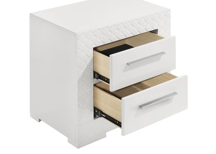 Ives - 2-Drawer Nightstand Bedside Table
