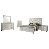 Olivia Bedroom Set Pearl White
