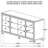 Olivia - 6-Drawer Dresser