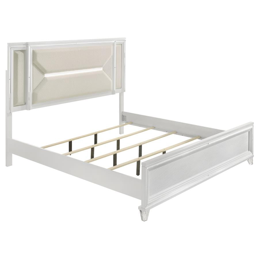 Marmore Panel Bed LED Headboard
