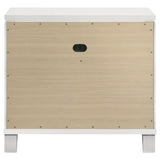 Marmore - 2-Drawer Nightstand Bedside Table - White