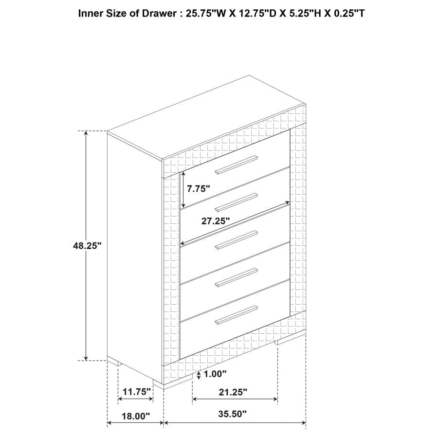 Ives - Gloss Bedroom Set